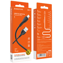 Заредете изображение във визуализатора на галерията – Borofone Cable BX51 Triumph - USB to Lightning - 2,4A 1 metre black
