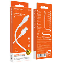 Заредете изображение във визуализатора на галерията – Borofone Cable BX51 Triumph - USB to Lightning - 2,4A 1 metre white
