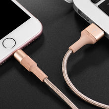 Заредете изображение във визуализатора на галерията – Borofone Cable BX21 Outstanding - USB to Lightning - 2,4A 1 metre gold
