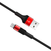 Заредете изображение във визуализатора на галерията – Borofone Cable BX21 Outstanding - USB to Micro USB - 2,4A 1 metre red
