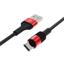 Заредете изображение във визуализатора на галерията – Borofone Cable BX21 Outstanding - USB to Type C - 3A 1 metre red
