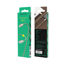 Заредете изображение във визуализатора на галерията – Borofone Cable BX24 Ring Current - USB to Lightning - 2,4A 1 metre gold
