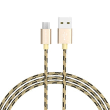 Заредете изображение във визуализатора на галерията – Borofone Cable BX24 Ring Current - USB to Micro USB - 2,4A 1 metre gold
