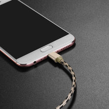 Заредете изображение във визуализатора на галерията – Borofone Cable BX24 Ring Current - USB to Micro USB - 2,4A 1 metre gold
