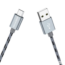 Заредете изображение във визуализатора на галерията – Borofone Cable BX24 Ring Current - USB to Micro USB - 2,4A 1 metre grey
