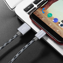 Заредете изображение във визуализатора на галерията – Borofone Cable BX24 Ring Current - USB to Type C - 3A 1 metre grey
