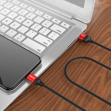 Заредете изображение във визуализатора на галерията – Borofone Cable BX28 Dignity - USB to Lightning - 2,4A 1 metre red
