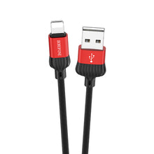 Заредете изображение във визуализатора на галерията – Borofone Cable BX28 Dignity - USB to Lightning - 2,4A 1 metre red
