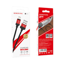 Заредете изображение във визуализатора на галерията – Borofone Cable BX28 Dignity - USB to Lightning - 2,4A 1 metre red
