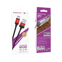 Заредете изображение във визуализатора на галерията – Borofone Cable BX28 Dignity - USB to Typ C - 2,4A 1 metre red

