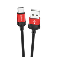 Заредете изображение във визуализатора на галерията – Borofone Cable BX28 Dignity - USB to Typ C - 2,4A 1 metre red
