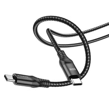 Заредете изображение във визуализатора на галерията – Borofone Cable BX56 Delightful - Type C to Type C - 60W 3A 1,5 metres black
