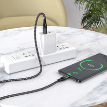Заредете изображение във визуализатора на галерията – Borofone Cable BX56 Delightful - USB to Type C - 3A 1 metre black
