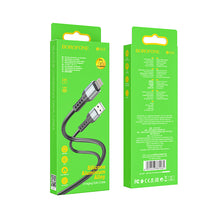 Заредете изображение във визуализатора на галерията – Borofone Cable BX64 Special Silicone - USB to Lightning - 2,4A 1 metre black
