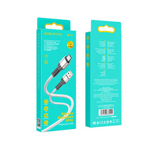 Заредете изображение във визуализатора на галерията – Borofone Cable BX64 Special Silicone - USB to Micro USB - 3A 1 metre white
