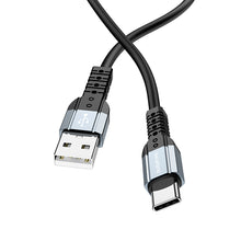 Заредете изображение във визуализатора на галерията – Borofone Cable BX64 Special Silicone - USB to Type C - 3A 1 metre black
