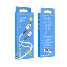 Заредете изображение във визуализатора на галерията – Borofone Cable BX64 Special Silicone - USB to Type C - 3A 1 metre white
