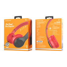 Заредете изображение във визуализатора на галерията – Borofone Headphones BO5 Star with microphone red
