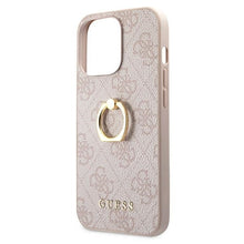 Заредете изображение във визуализатора на галерията – Original Case GUESS 4G Collection Hardcase with Ring GUHCP13L4GMRPI for Iphone 13 Pro Pink
