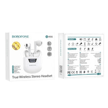 Заредете изображение във визуализатора на галерията – Borofone TWS Bluetooth Earphones BW05 Pure Tone White
