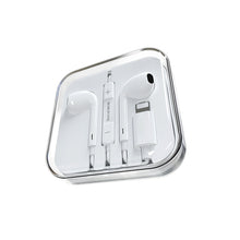 Заредете изображение във визуализатора на галерията – Borofone Earphones BM32 Plus Original Series Lightning plug white
