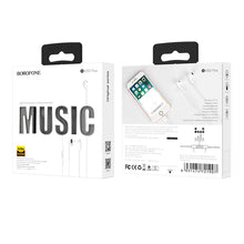 Заредете изображение във визуализатора на галерията – Borofone Earphones BM32 Plus Original Series Lightning plug white
