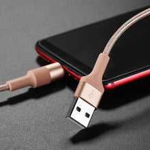 Заредете изображение във визуализатора на галерията – Borofone Cable BX21 Outstanding - USB to Micro USB - 2,4A 1 metre gold
