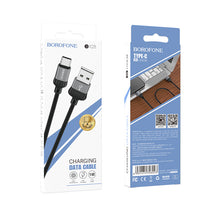 Заредете изображение във визуализатора на галерията – Borofone Cable BX28 Dignity - USB to Typ C - 2,4A 1 metre grey

