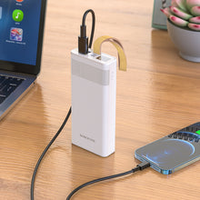Заредете изображение във визуализатора на галерията – Borofone Power Bank 20000mAh BJ18 Coolmy - 2xUSB - white
