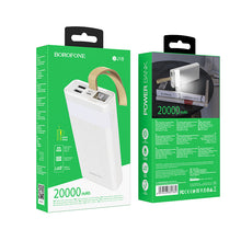 Заредете изображение във визуализатора на галерията – Borofone Power Bank 20000mAh BJ18 Coolmy - 2xUSB - white
