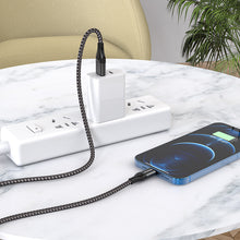 Заредете изображение във визуализатора на галерията – Borofone Cable BX56 Delightful - USB to Lightning - 2,4A 1 metre black
