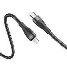 Заредете изображение във визуализатора на галерията – Borofone Cable BX61 Source - Type C to Lightning - PD 20W 1 metre black
