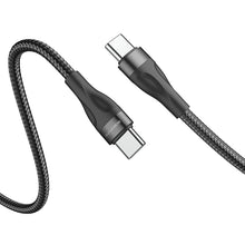 Заредете изображение във визуализатора на галерията – Borofone Cable BX61 Source - Type C to Type C - 60W 3A 1 metre black

