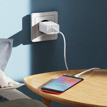 Заредете изображение във визуализатора на галерията – Borofone Wall charger BN5 Sunlight - USB - QC 3.0 18W with USB to Micro USB cable white
