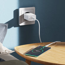 Заредете изображение във визуализатора на галерията – Borofone Wall charger BN5 Sunlight - USB - QC 3.0 18W with USB to Type C cable white
