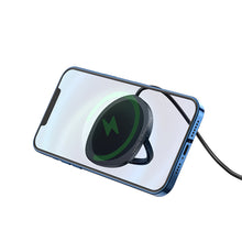 Заредете изображение във визуализатора на галерията – Borofone Wireless induction charger BQ12 Core magnetic 15W black
