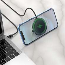 Заредете изображение във визуализатора на галерията – Borofone Wireless induction charger BQ12 Core magnetic 15W black
