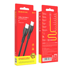 Заредете изображение във визуализатора на галерията – Borofone Cable BX51 Triumph - Type C to Type C - 60W 1 metre black
