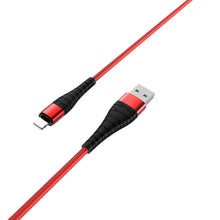 Заредете изображение във визуализатора на галерията – Borofone Cable BX32 Munificent - USB to Lightning - 2.4A 1 metre red
