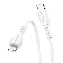 Заредете изображение във визуализатора на галерията – Borofone Cable BX51 Triumph - Type C to Lightning - 2,4A 1 metre white
