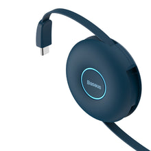 Заредете изображение във визуализатора на галерията – Baseus Cable Zinc Magnetic 3 in 1 - Type C to Micro USB, Lightning, Type C - 20W 1 metre (CAMLC-03) blue
