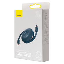 Заредете изображение във визуализатора на галерията – Baseus Cable Zinc Magnetic 3 in 1 - Type C to Micro USB, Lightning, Type C - 20W 1 metre (CAMLC-03) blue
