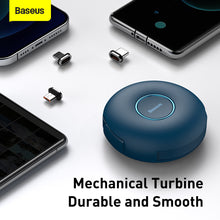 Заредете изображение във визуализатора на галерията – Baseus Cable Zinc Magnetic 3 in 1 - Type C to Micro USB, Lightning, Type C - 20W 1 metre (CAMLC-03) blue
