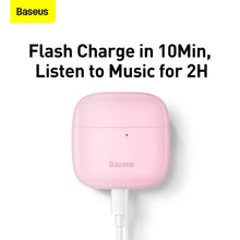 Заредете изображение във визуализатора на галерията – Baseus Bluetooth earphones TWS Bowie E8 (NGE8-04) Pink
