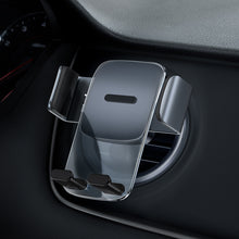Заредете изображение във визуализатора на галерията – Baseus Easy Control Car Holder to round air vent (SUYK000201) black
