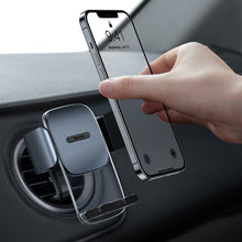 Заредете изображение във визуализатора на галерията – Baseus Easy Control Car Holder to round air vent (SUYK000201) black
