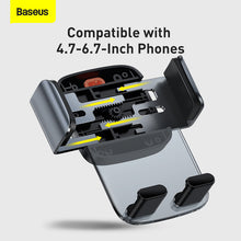 Заредете изображение във визуализатора на галерията – Baseus Easy Control Car Holder to round air vent (SUYK000201) black
