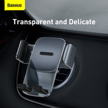 Заредете изображение във визуализатора на галерията – Baseus Easy Control Car Holder to round air vent (SUYK000201) black
