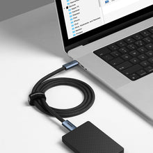 Заредете изображение във визуализатора на галерията – Baseus Cable Flash Series - Type C to Type C - USB4 100W 1 metre (CASS010014) dark grey
