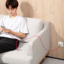 Заредете изображение във визуализатора на галерията – Baseus Cable Year of the Tiger 3 in 1 - USB to Type C, Lightning, Micro USB - 3,5A 1,2 metres (CASX010009) red
